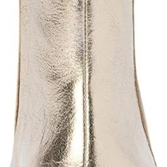 Matisse Gold Leather Heeled Caty Boots/Booties Ladies - Picture 4 of 6